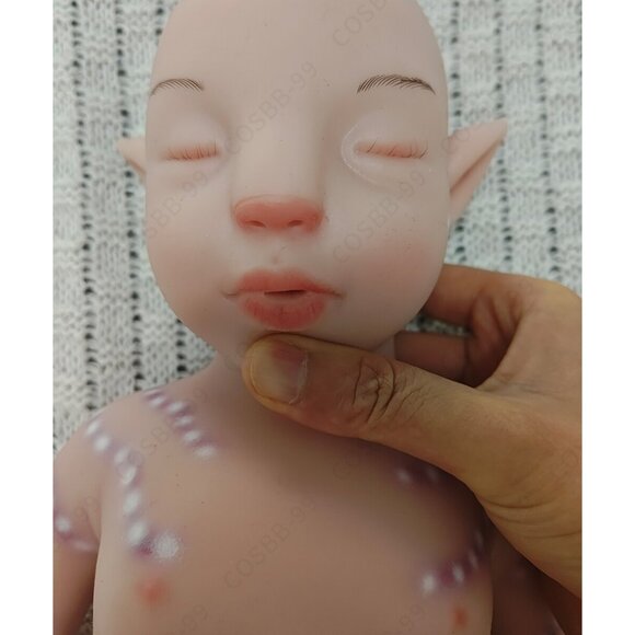 45cm Reborn Baby Dolls Full Body Platinum Soft Silicone Doll 4.96lbs Girl Baby - Picture 10 of 16